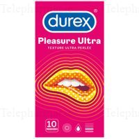 DUREX Pleasure Ultra - Préservatifs ultra Perlée