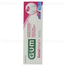 GUM Sensivital+ dentifrice dents sensibles tube 75ml