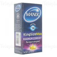 MANIX King size max - Préservatifs maximum confort 12 préservatifs
