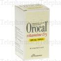 Orocal vitamine d3 500 mg/200 u.i. Flacon de 60 comprimés