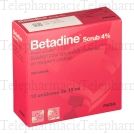 Bétadine scrub 4 % Boîte de 10 récipients unidoses
