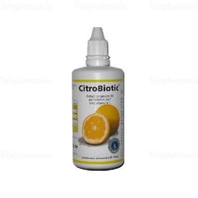 Citrobiotic extrait de pepins de pamplemousse avec vitamine c 50ml