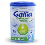 Galliagest premium 2 lait en poudre 6-12 mois 800g