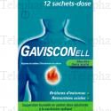 Gavisconell menthe sans sucre Boîte de 12 sachets-doses
