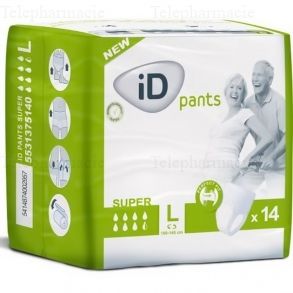 iD Pants Super - Taille L - 14 sous-vêtements absorbants