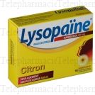 LYSOPAÏNE MAUX DE GORGE AMBROXOL CITRON 20 mg SANS SUCRE, pastille édulcorée au sorbitol et au sucralose