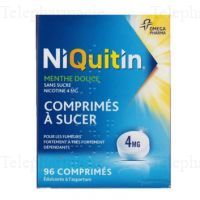 Niquitin 4 mg sans sucre Boîte de 96 comprimés