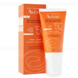 Crème visage SPF50+ sans parfum - 50 ml