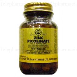 Zinc Picolinate 22 mg - 100 comprimés