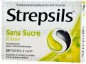 Strepsils citron sans sucre Boîte de 24 pastilles