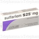 Sulfarlem s 25 mg Boîte de 60 comprimés