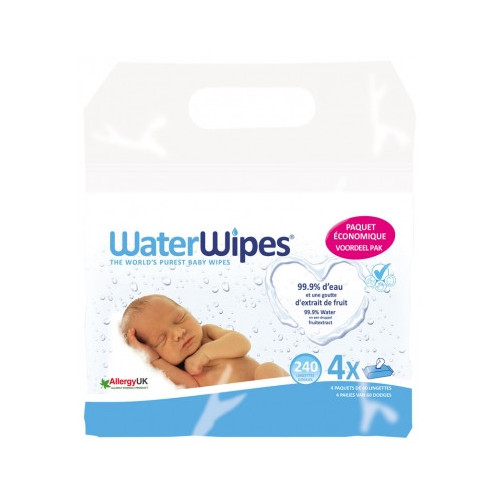 WATER WIPES LINGET BB 60X4+